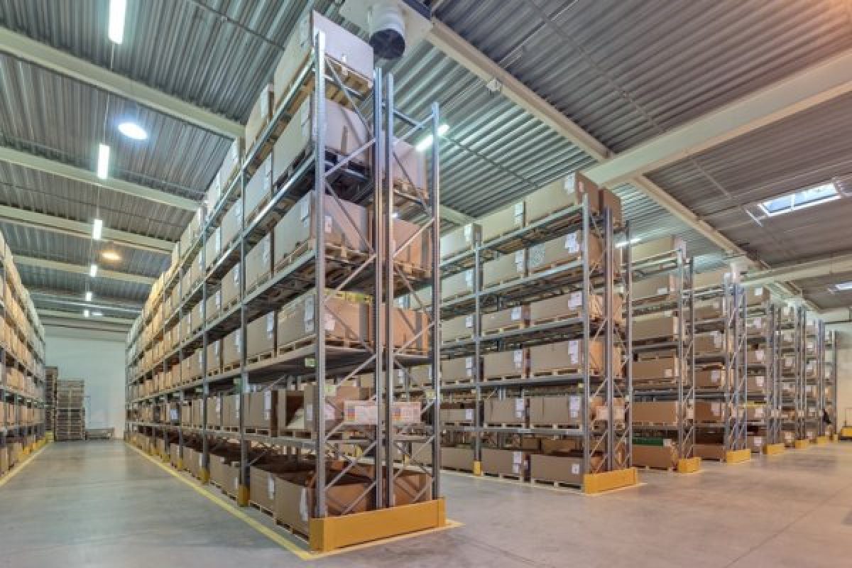 Big warehouse facility full of inventories